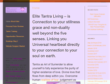 Tablet Screenshot of elitetantra.com